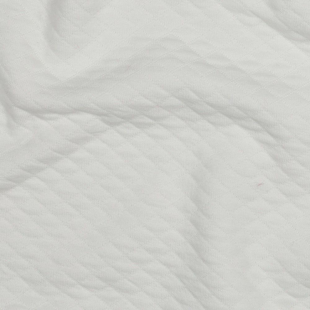 Quilt Jersey Stof Ecru – Zacht, Warm & Comfortabel