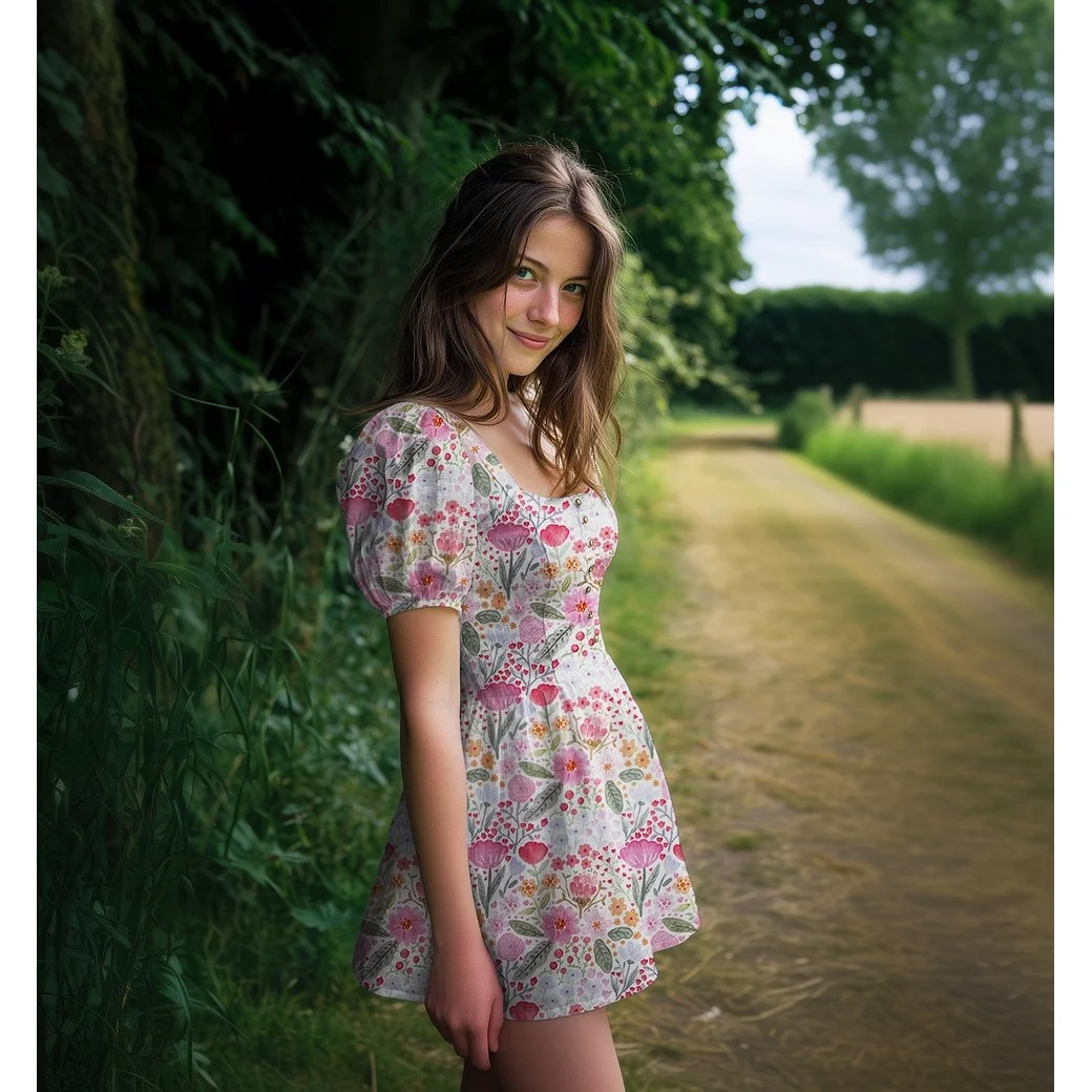 Hydrofiel Stof Bloemen Roze – Zacht, Ademend & Oeko-Tex