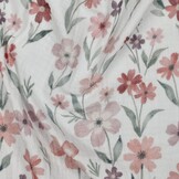 Hydrofiel Stof Bloemen Oud Roze – Zacht, Ademend & Oeko-Tex