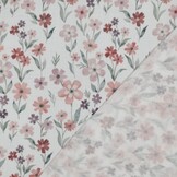 Hydrofiel Stof Bloemen Oud Roze – Zacht, Ademend & Oeko-Tex