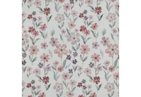 Hydrofiel Stof Digitale Print Bloemen – Oud Roze