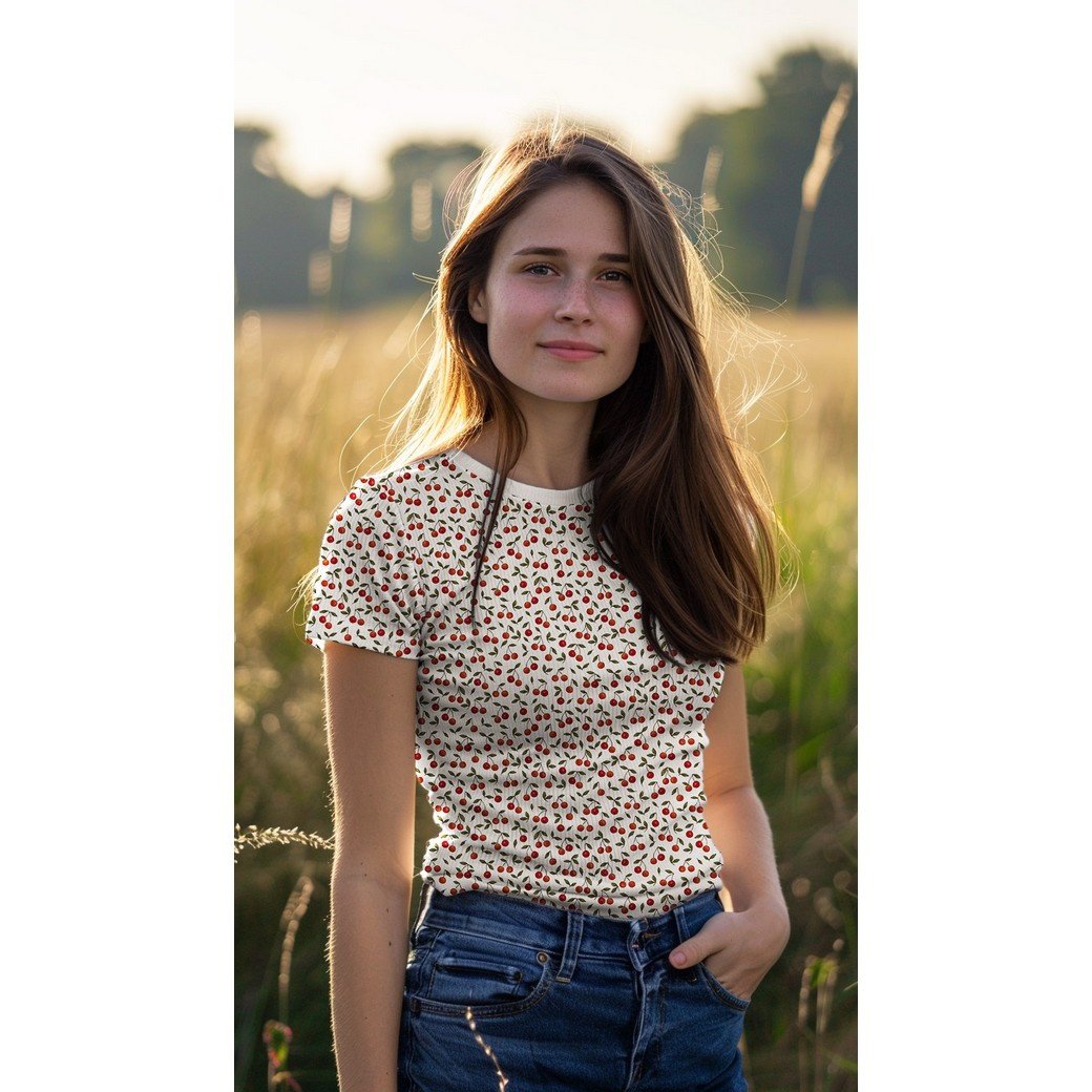 Rib Jersey Kersjes Ecru – Zacht, Stretchy & Super Cute