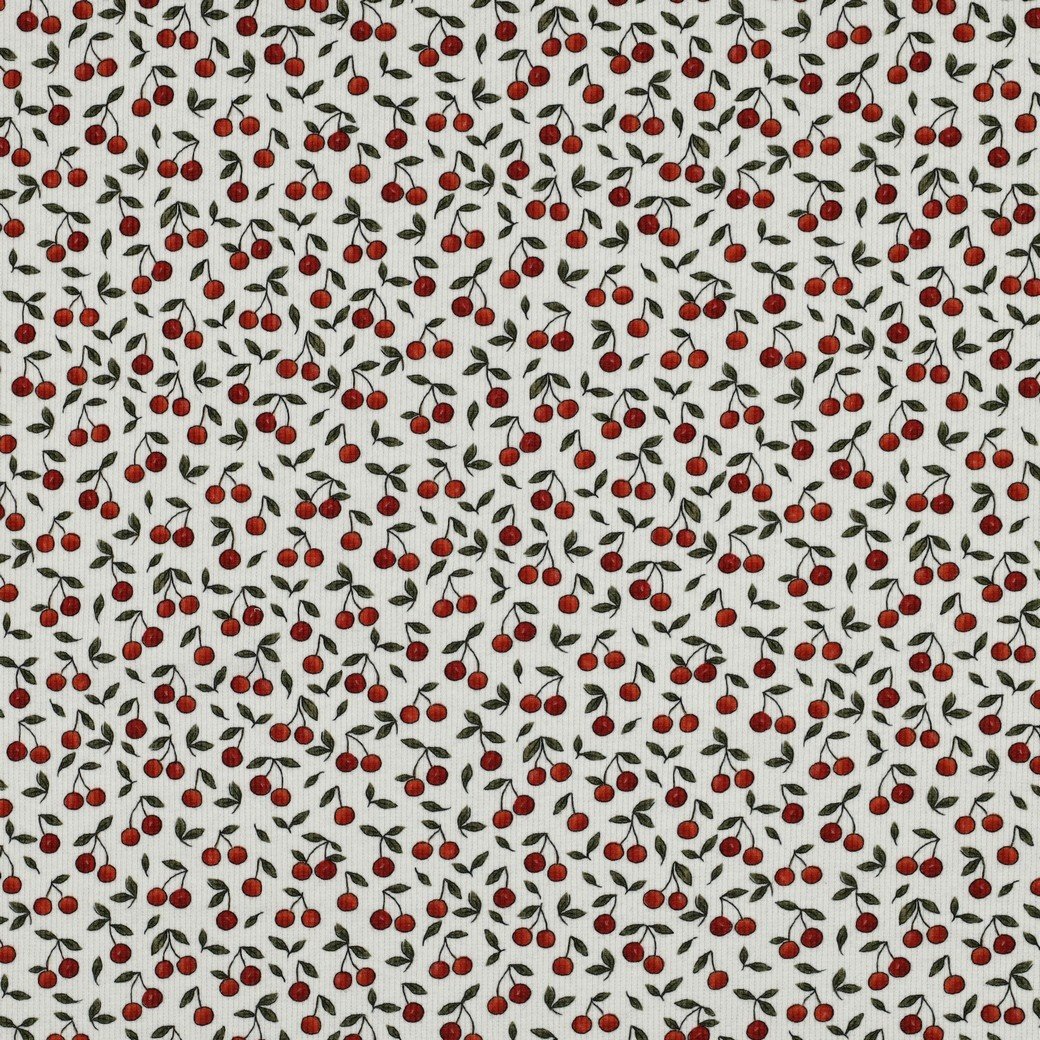 Rib Jersey Kersjes Ecru – Zacht, Stretchy & Super Cute