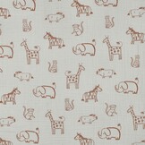 Hydrofiel Stof Safari Dieren Ecru – Zacht, Ademend & Oeko-Tex