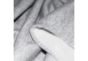 Joggingstof Gemeleerd Licht Grijs