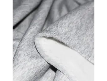 Joggingstof Gemeleerd Licht Grijs