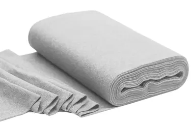 Boordstof Gemeleerd Licht Grijs