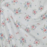 Hydrofiel Stof Vintage Bloementuin – Zacht, Lief & Zomers