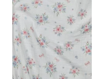 Hydrofiel Stof Digitale Print – Vintage Bloementuin