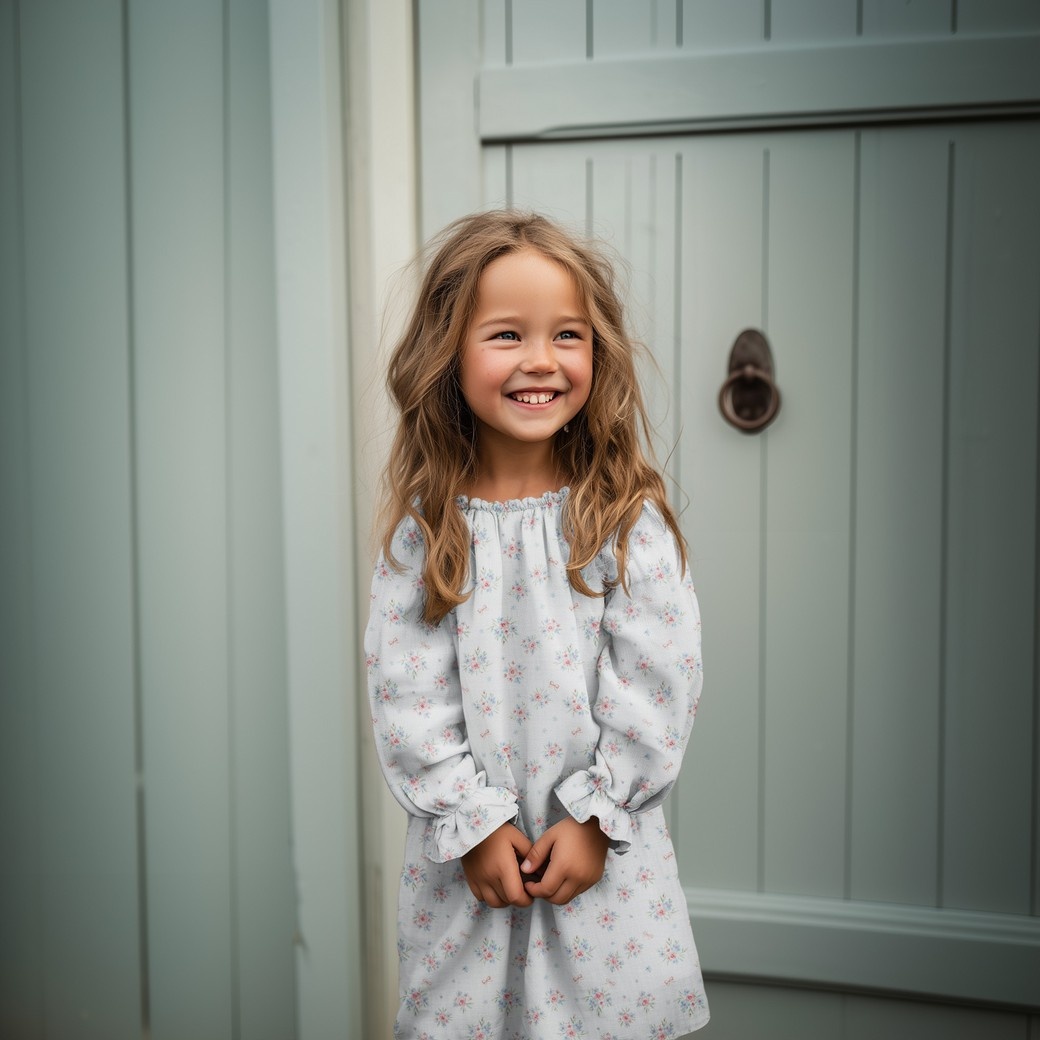 Hydrofiel Stof Vintage Bloementuin – Zacht, Lief & Zomers