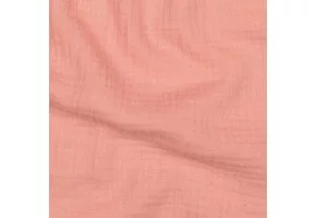Baby Cotton – Mousseline Stof – Zalm Roze