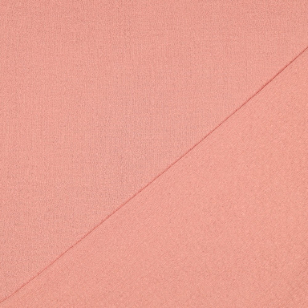 Hydrofiel Stof Zalm Roze – Zacht, Ademend & Oeko-Tex