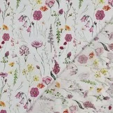 Katoen Voile Bloemen Wit – Luchtig, Zacht & Zomerse Print