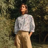 Katoen Voile Bloemen Wit – Luchtig, Zacht & Zomerse Print