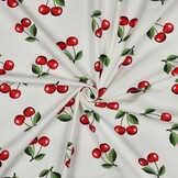 Jersey Katoen Kersen – Speels, Zacht & Rekbaar