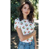 Jersey Katoen Kersen – Speels, Zacht & Rekbaar