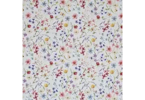 Jersey Katoen Digitale Print - Wilde Bloemen