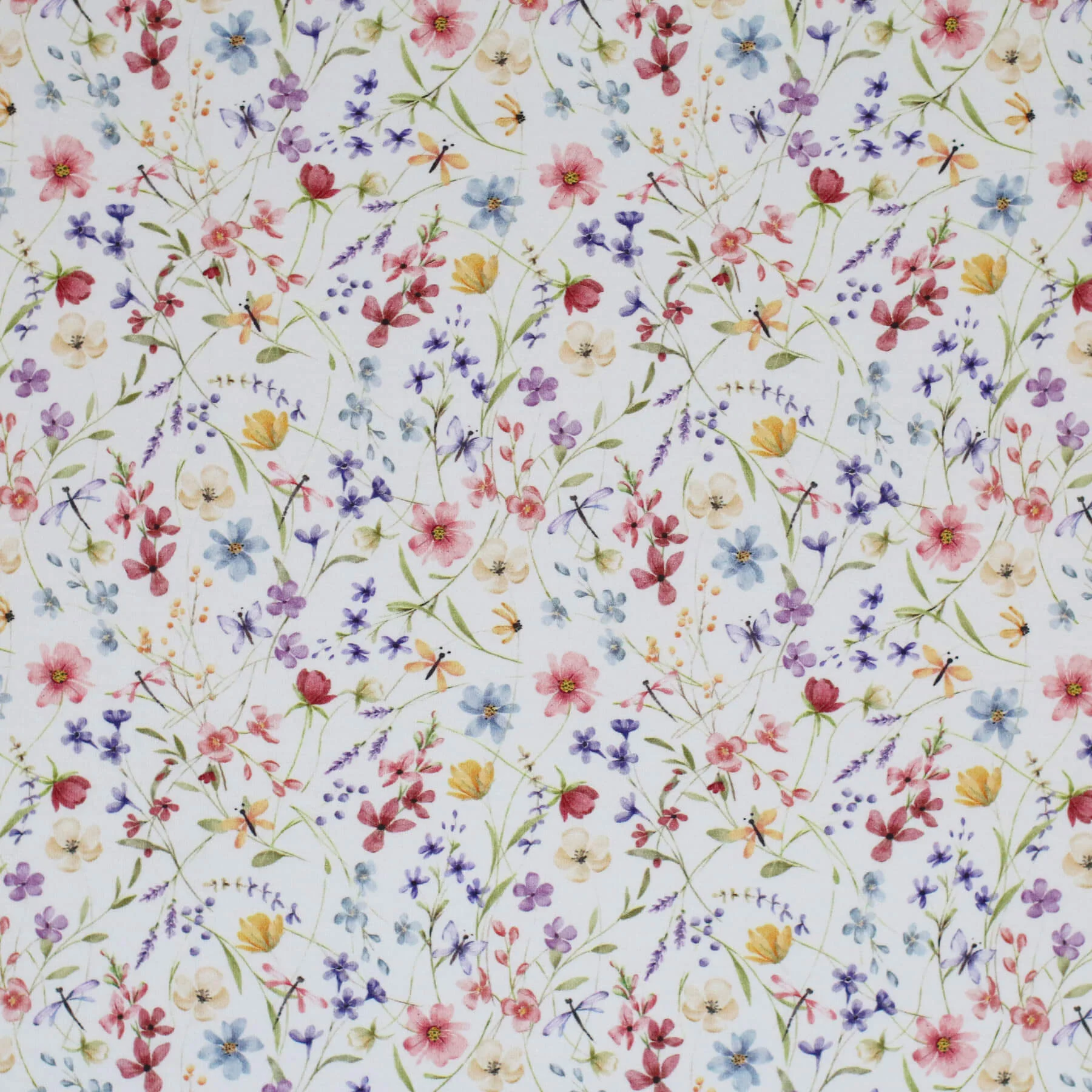 Jersey Katoen Wilde Bloemen – Zacht, Soepel & Kleurrijk