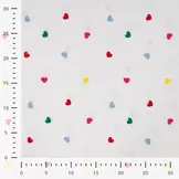 Katoen Voile Multicolor Hartjes – Licht, Luchtig & Romantisch