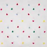 Katoen Voile Multicolor Hartjes – Licht, Luchtig & Romantisch