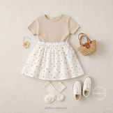 Katoen Voile Multicolor Hartjes – Licht, Luchtig & Romantisch