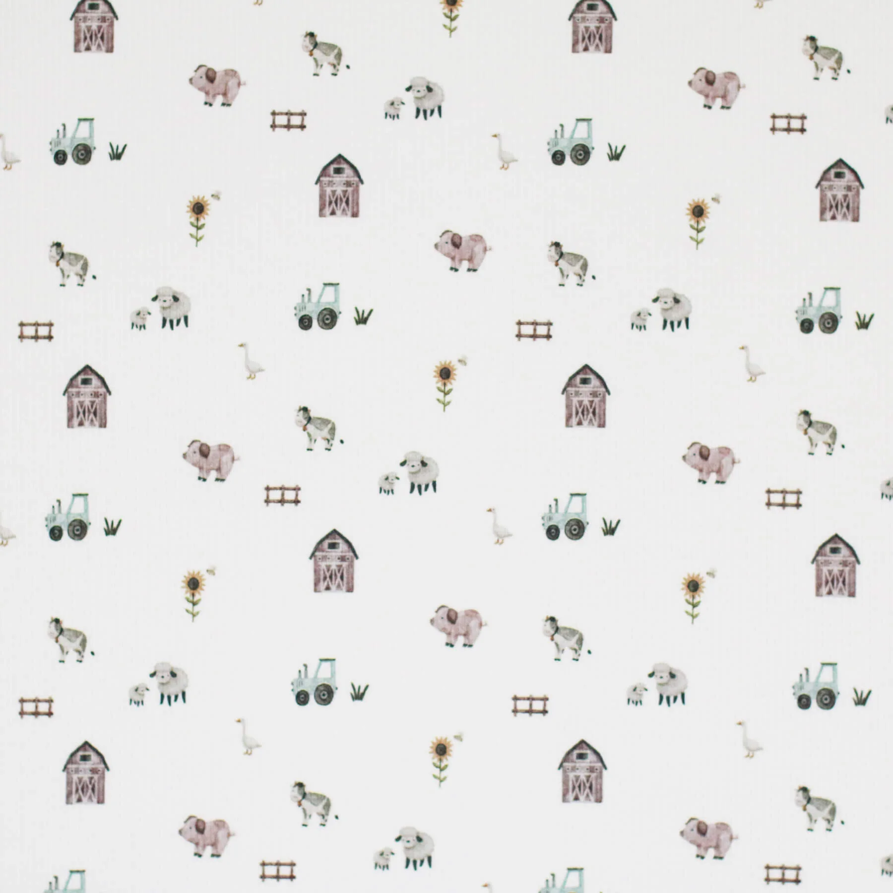 Rib Jersey Stof Mini Boerenleven – Lief & Landelijk