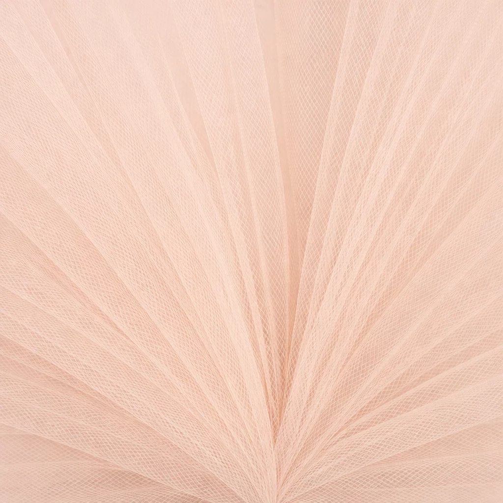 Bruidstule Stof Champagne Rosé – Zacht, Elegant & 300 cm Breed