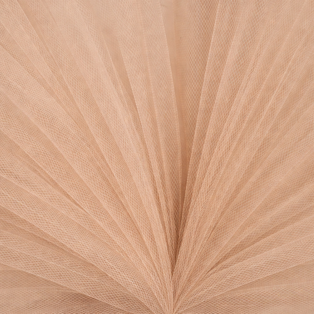 Bruidstule Stof Toasted Almond – Zacht, Elegant & 300 cm Breed
