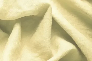 Fijne Linnen Stof (Stone Washed) Licht Geel