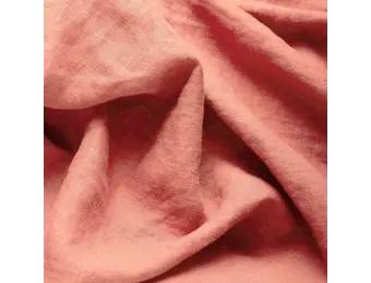 Fijne Linnen Stof (Stone Washed) Zomer Roze
