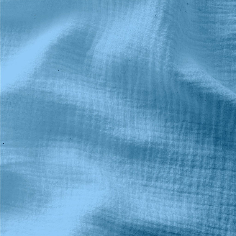 Hydrofiel Stof Riviera Blauw – Zacht, Ademend & Oeko-Tex