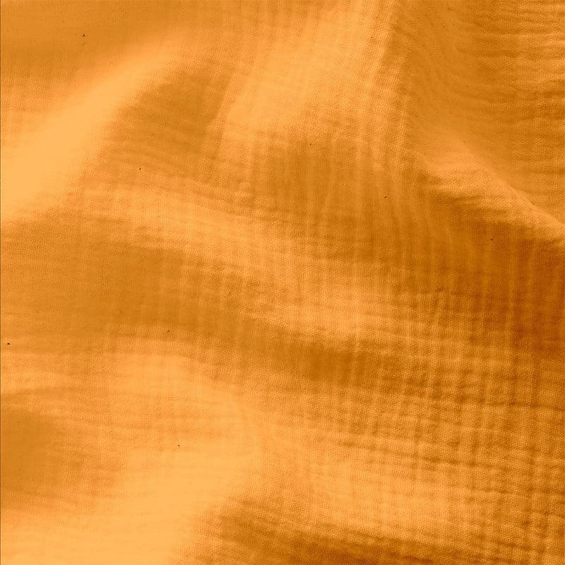 Hydrofiel Stof Mango Oranje – Zacht, Ademend & Oeko-Tex