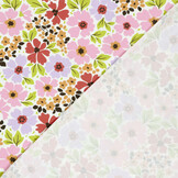 Jersey Katoen Bloemenveld Ecru – Zacht & Vrolijk voor Kids