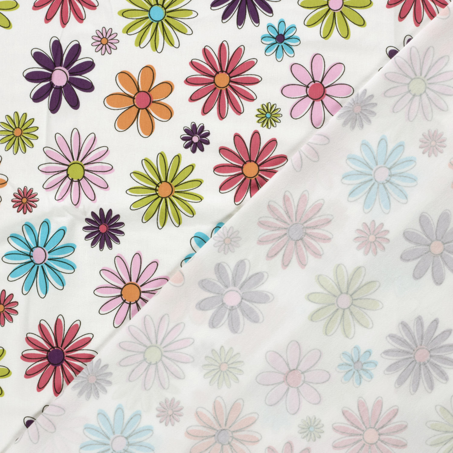 Jersey Katoen Bloemen Dots Ecru – Zacht & Vrolijk voor Kids