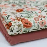 Jersey Katoen Vingerhoedskruidbloem – Zacht & Romantisch