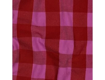 Katoen Ruiten Stof – Rood/Fuchsia
