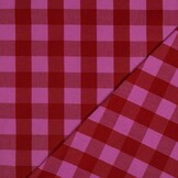 Katoen Ruiten Stof Rood/Fuchsia – Garengeverfd