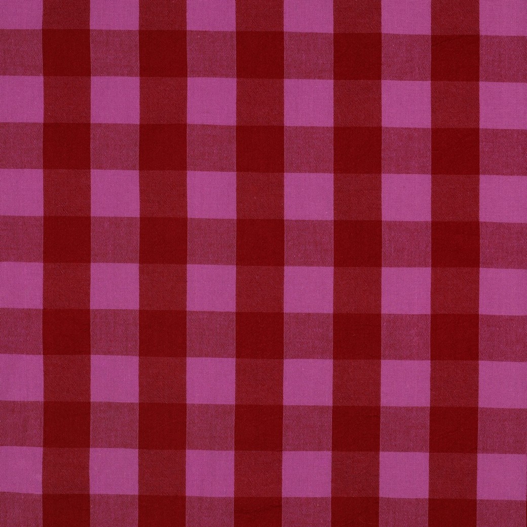 Katoen Ruiten Stof Rood/Fuchsia – Garengeverfd