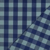 Katoen Ruiten Stof – Blauw/Groen – Garengeverfd