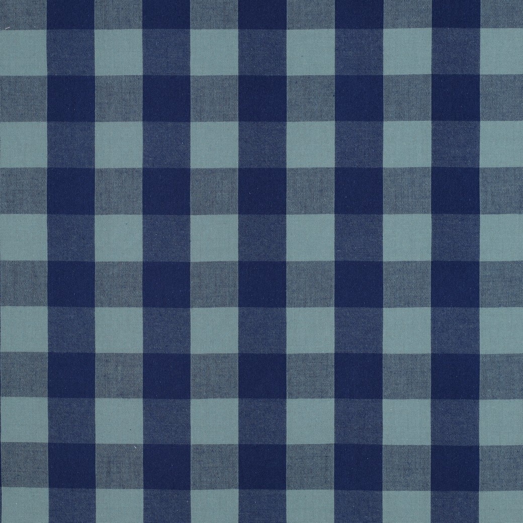 Katoen Ruiten Stof – Blauw/Groen – Garengeverfd