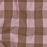 Katoen Ruiten Stof Lichtroze/Bruin – Garengeverfd