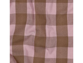 Katoen Ruiten Stof – Lichtroze/Bruin