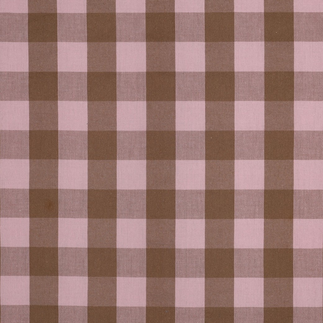 Katoen Ruiten Stof Lichtroze/Bruin – Garengeverfd
