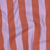 Katoen Strepen Stof Lavendel/Oranje – Garengeverfd