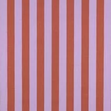 Katoen Strepen Stof Lavendel/Oranje – Garengeverfd