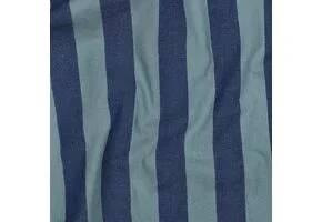 Katoen Strepen Stof – Blauw/Groen