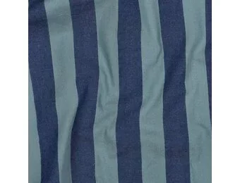 Katoen Strepen Stof – Blauw/Groen