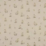 Rib Jersey Organic Eenden Naturel – Zacht, Stretchy & Super Cute