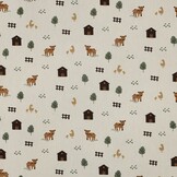 Organic Katoen Poplin Boerderijdieren Naturel – Zacht & Ademend