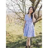 Jersey Katoen Bloemen Paars – Zacht, Rekbaar & Ademend